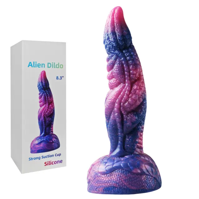 Purple Alien Dildo with Suction Cup
