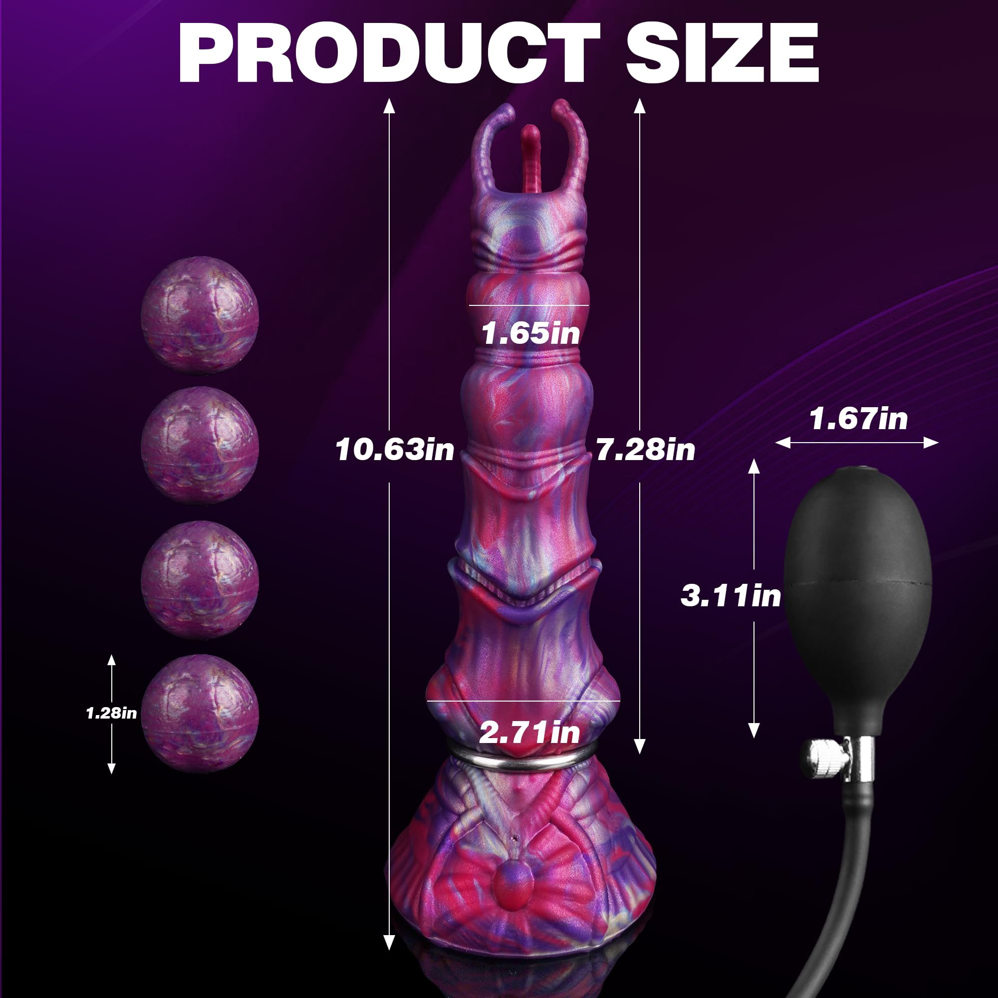 Ultimate Fantasy Alien Ovipositort Dildo - size
