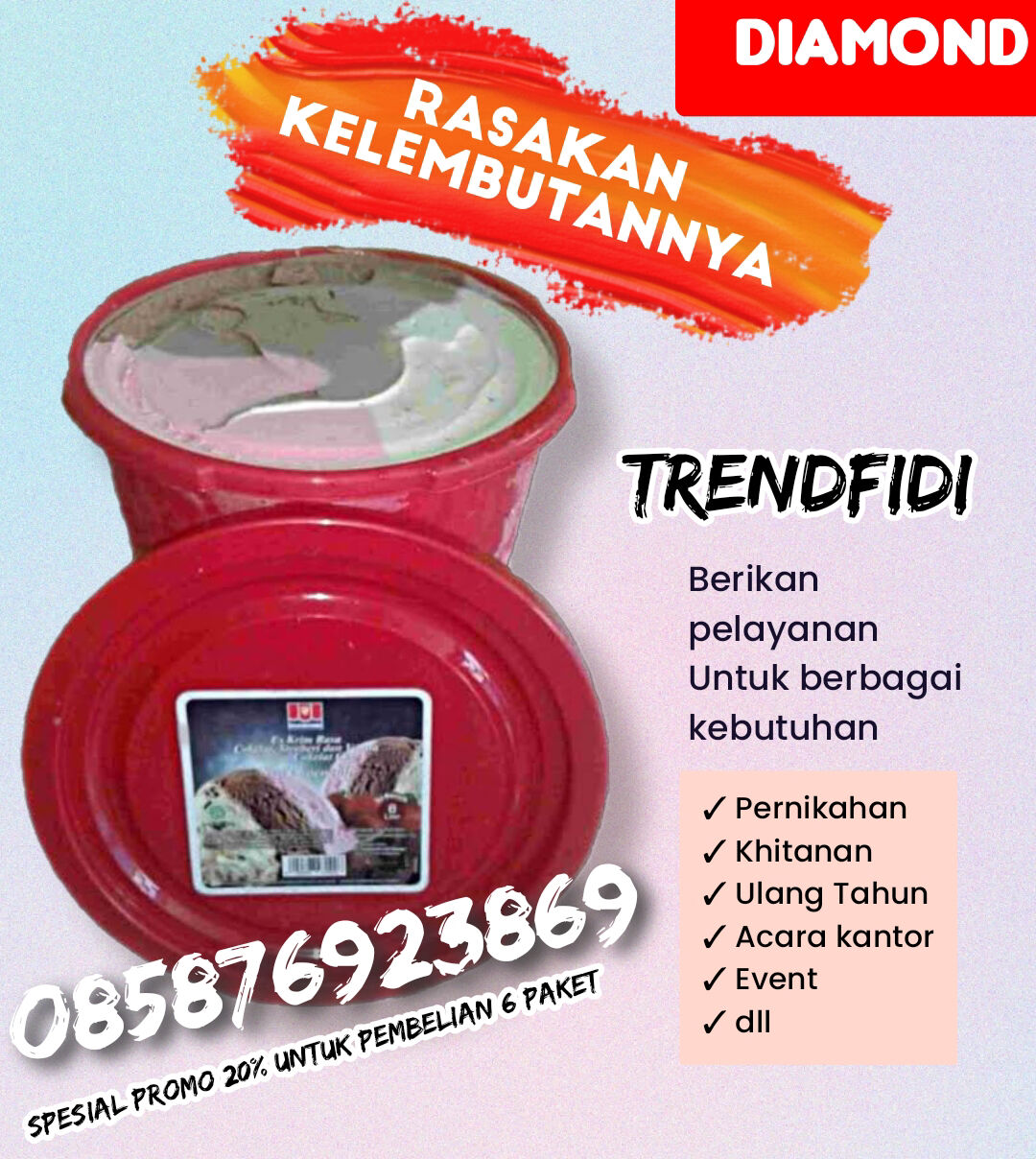 Agen ice cream diamond Jakarta